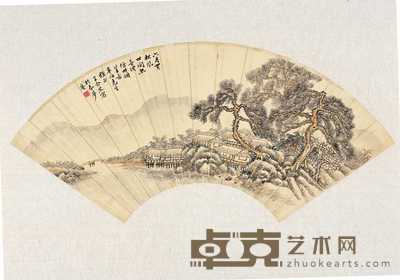 王念慈 山水 51.5×19cm